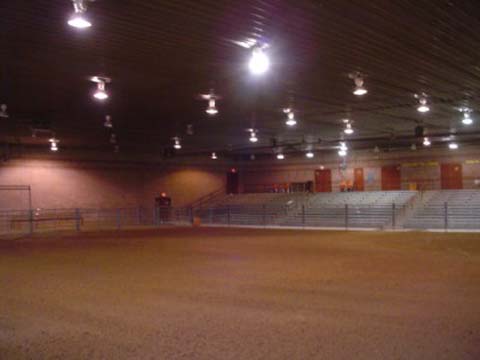 View of Bleachers from Inside the Arena